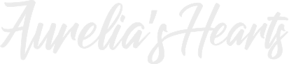 Stylized "Aurelia's Hearts" text on black background.